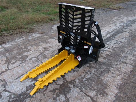 tree pulling attachment for skid steer|intimidator skid steer attachment.